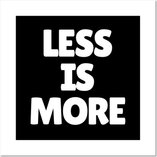 Less is more. Posters and Art